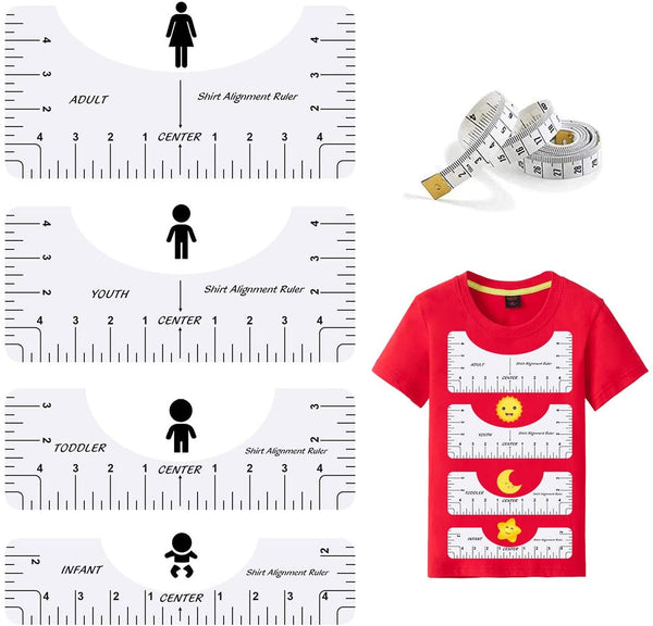 T-Shirt Ruler Guide, T-Shirt Alignment Ruler